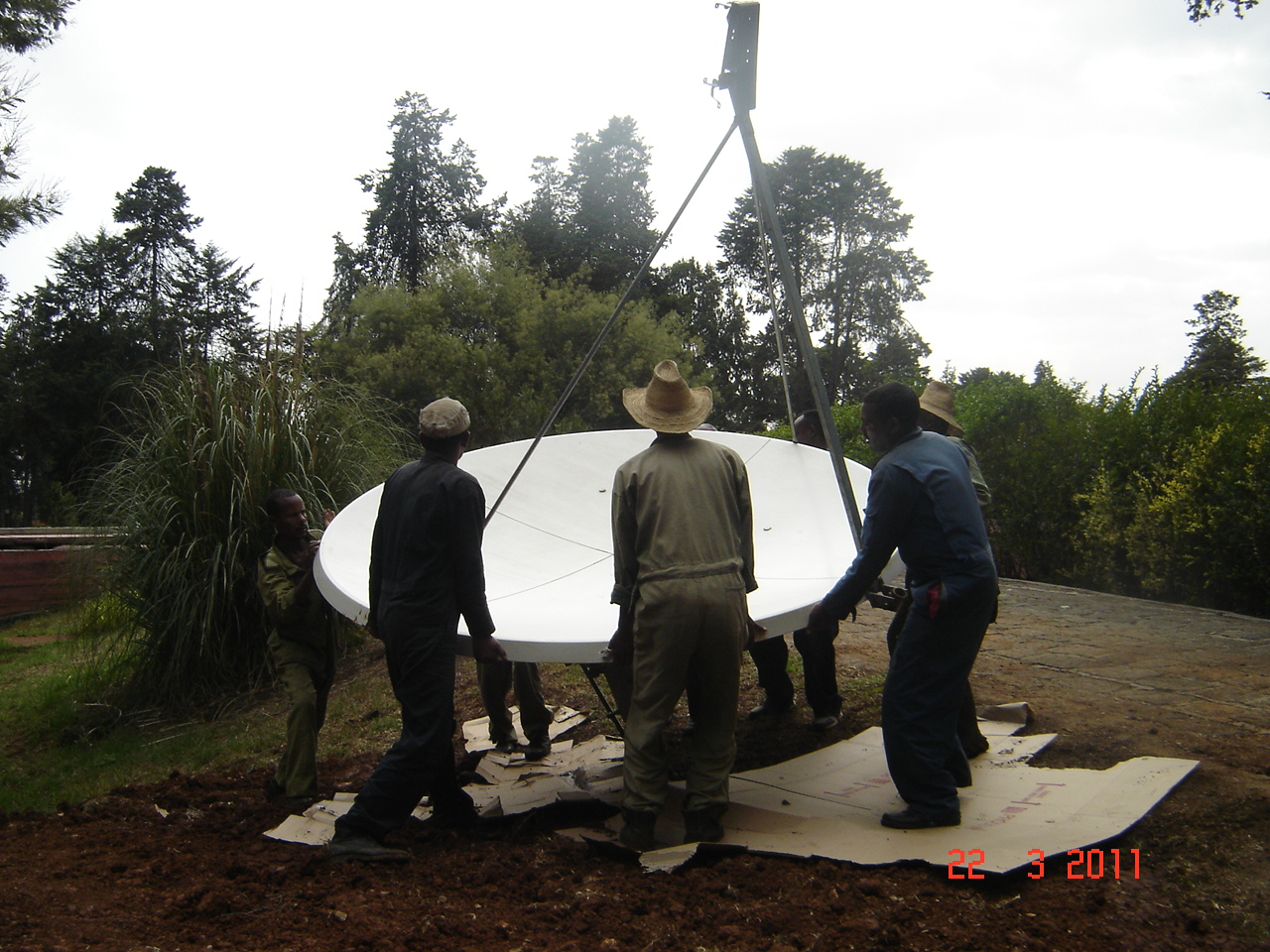 A Quick relocation of an existing antenna